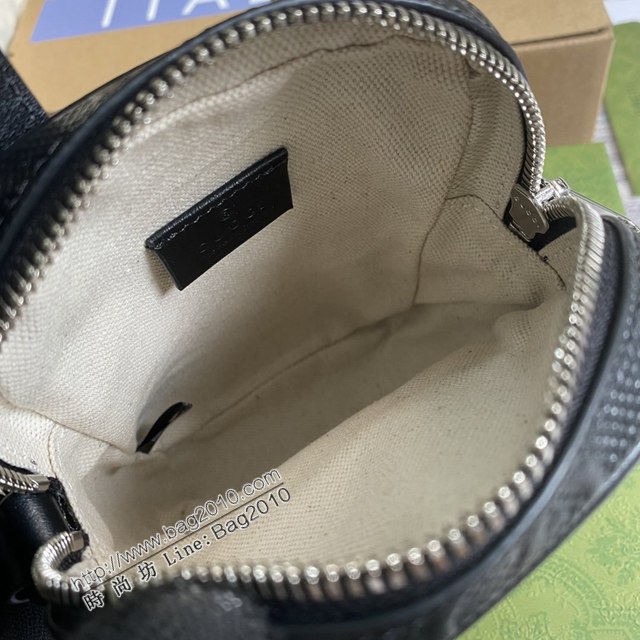 Gucci2021新款包包 古馳黑壓全皮迷你手袋 Gucci無邊序曲系列小挎包 658553  ydg3038